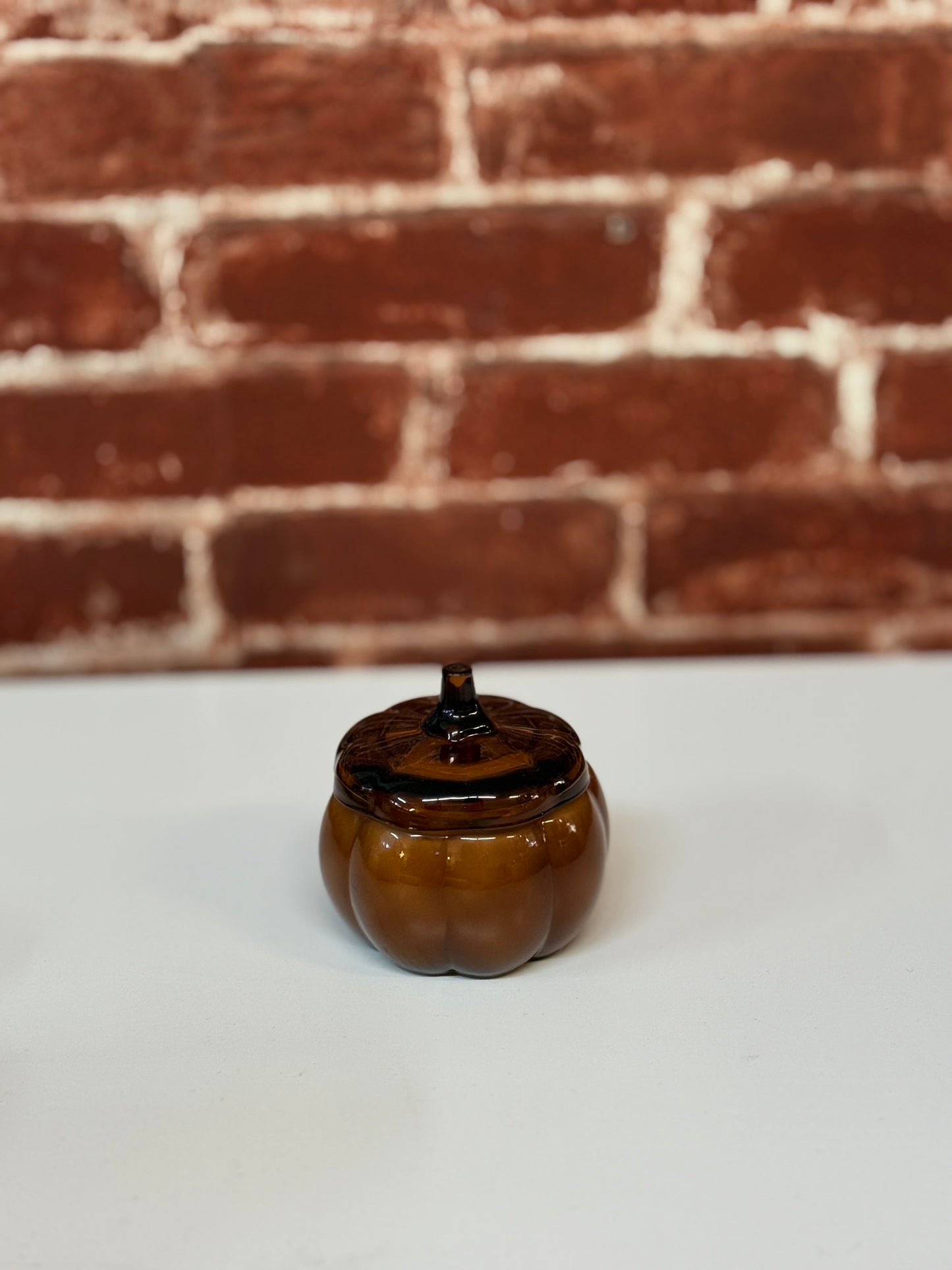Glass Pumpkin Jar Soy Candle