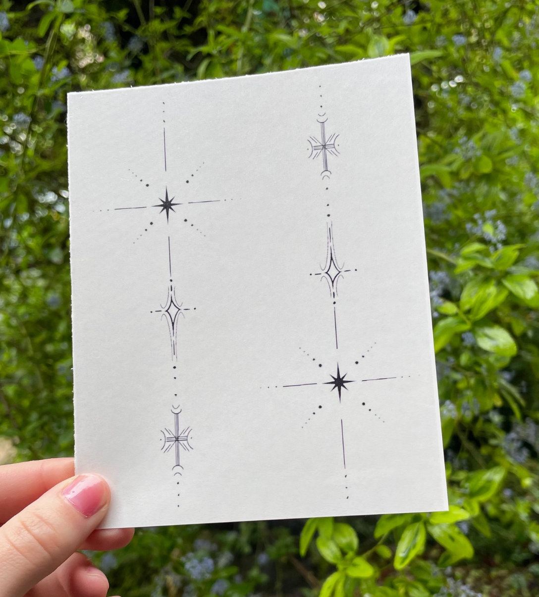 Temporary Tattoo Sheet