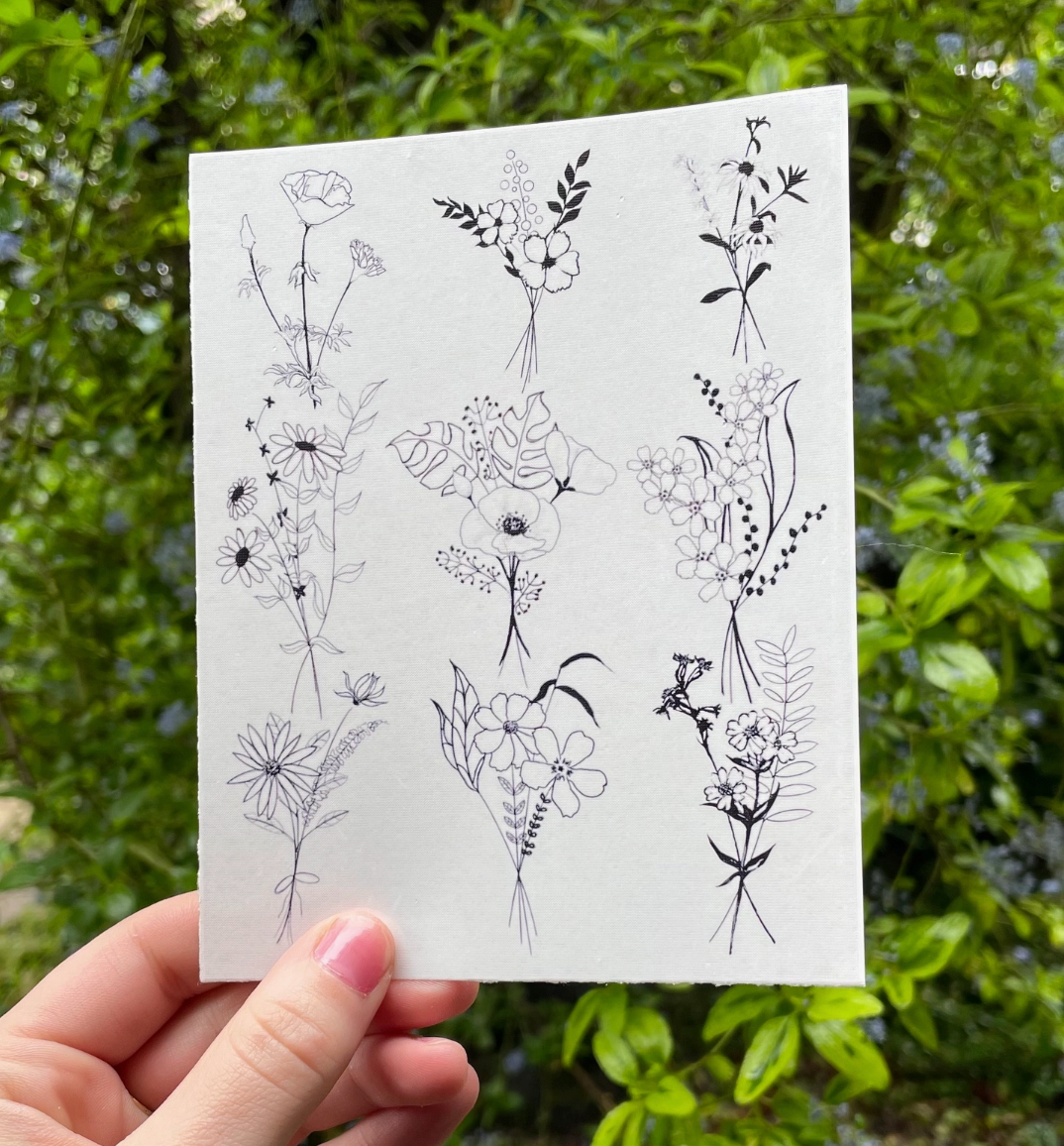 Temporary Tattoo Sheet