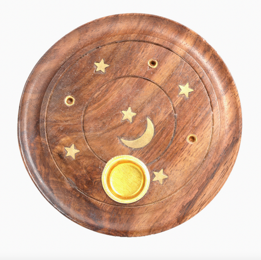 Moon + Star Incense Cone Holder