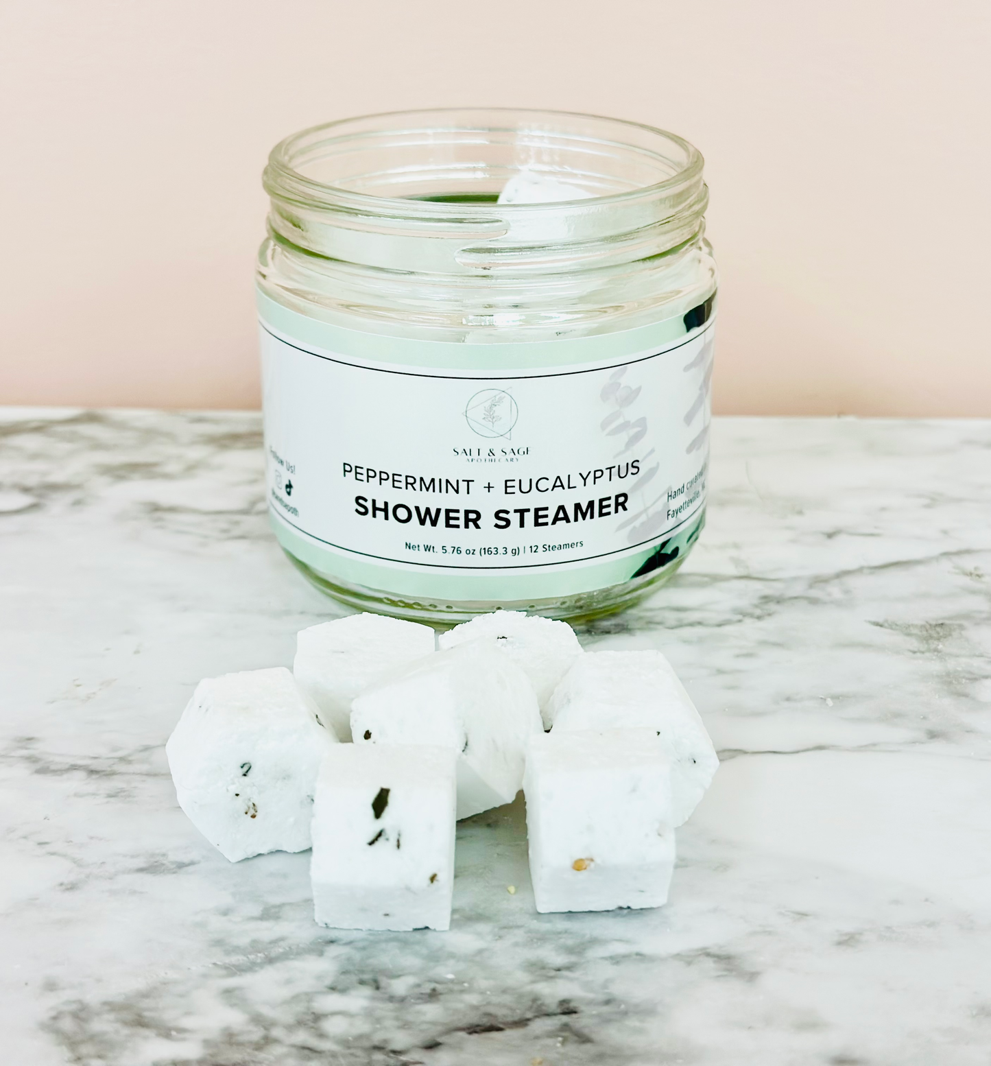 Peppermint + Eucalyptus Mini Shower Steamers