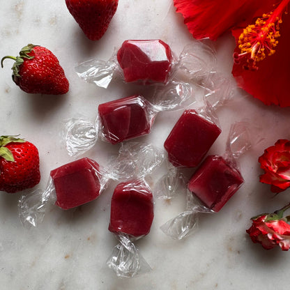 Strawberry Hibiscus Rose Fruit Chews