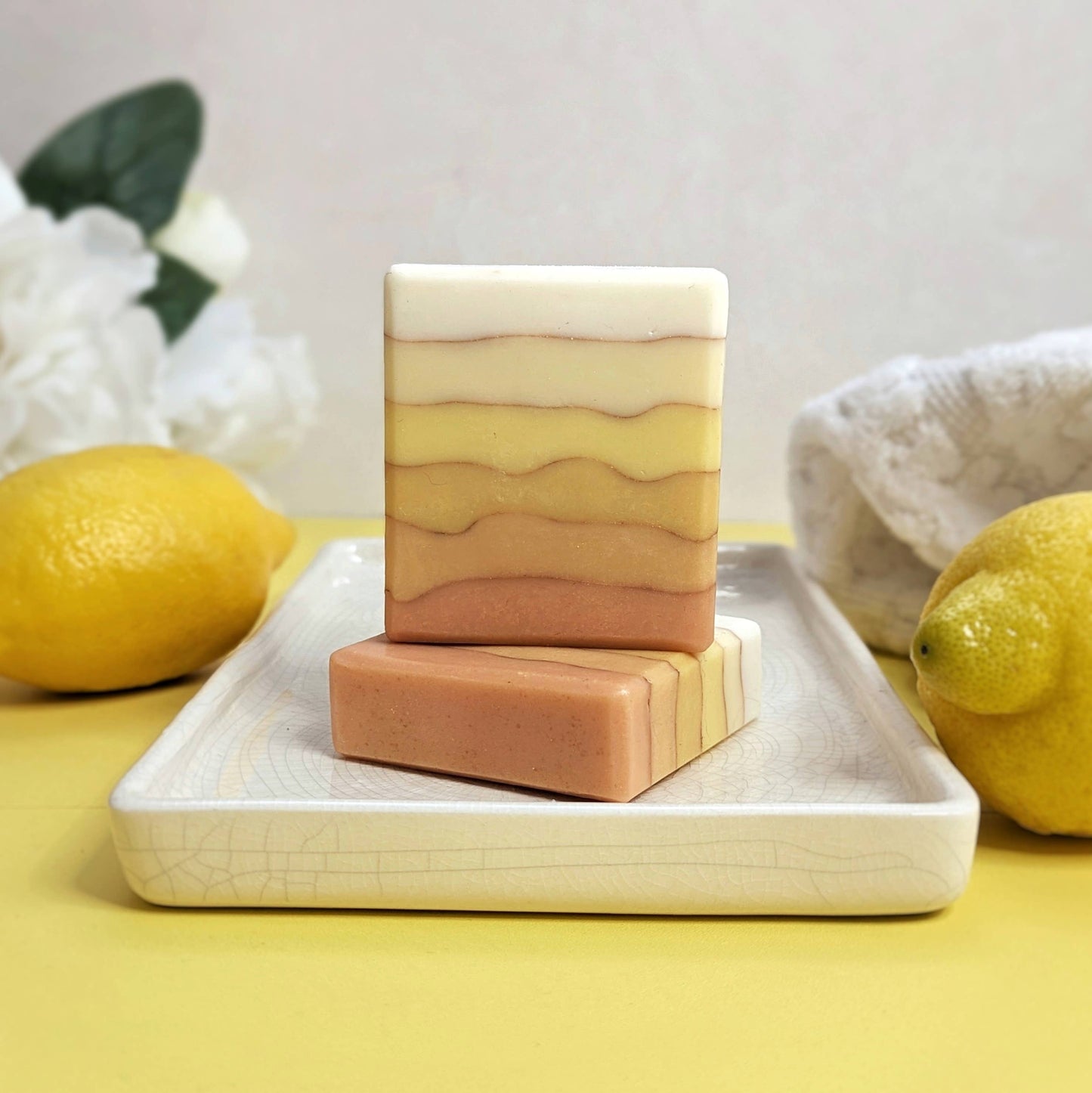 Lemon Chiffon - Exfoliating Yellow Goats Milk Soap