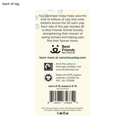 Socks that Save Cats | Teal Cats - Gifts for Cat People