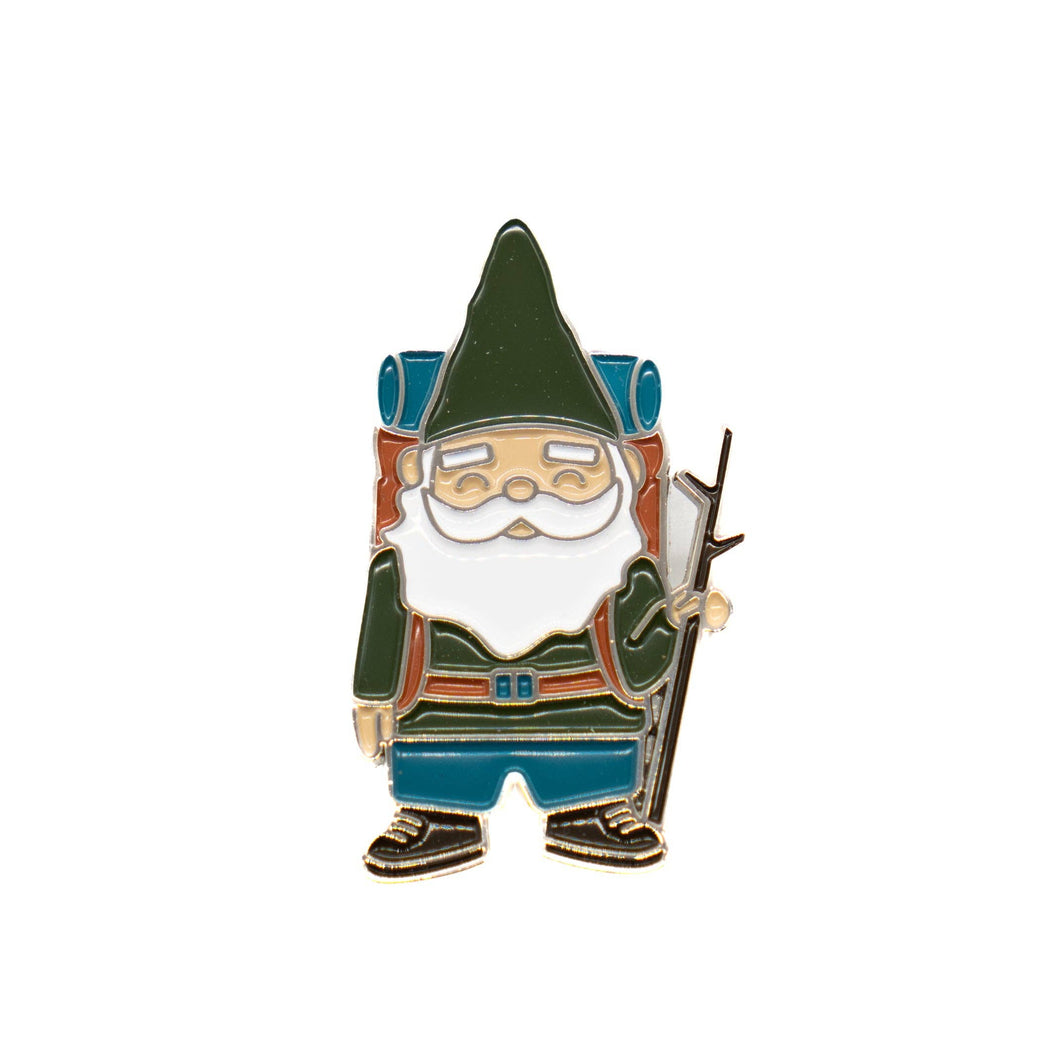 Hiking Gnome Pin