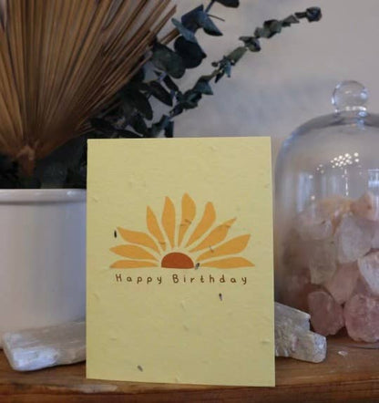 Plantable Birthday Card | Sunflower Seed Card | Eco friendly