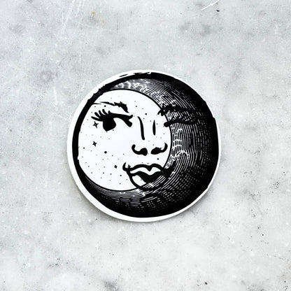 Celestial Glance - Moon Face Sticker