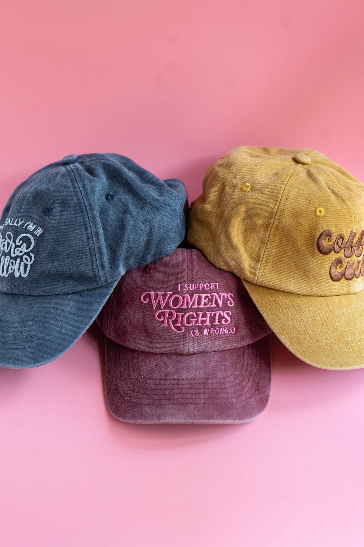 Spiritually I'm in Stars Hollow Embroidered Washed Dad Cap