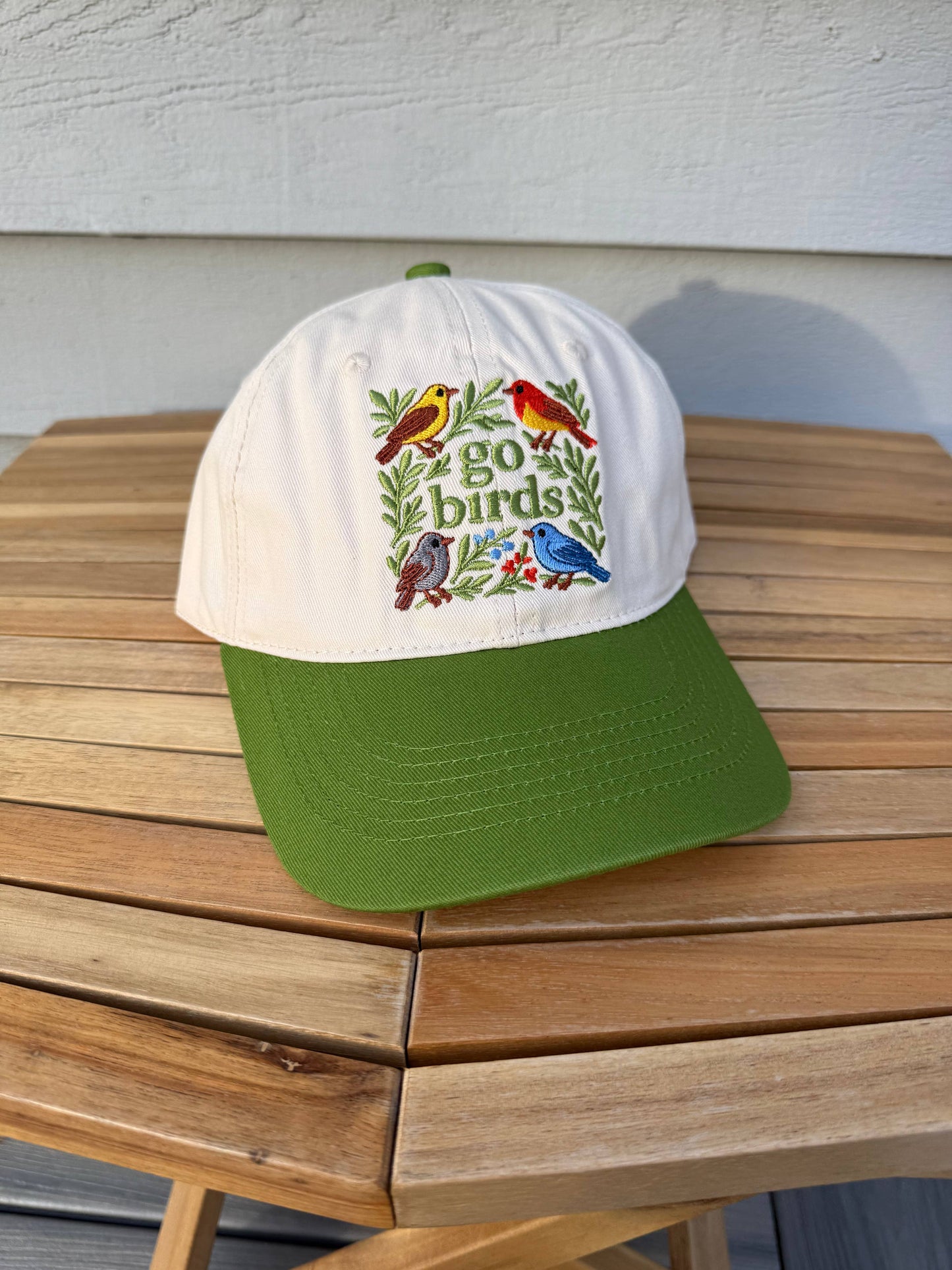 Go Birds Bird Embroidered Hat