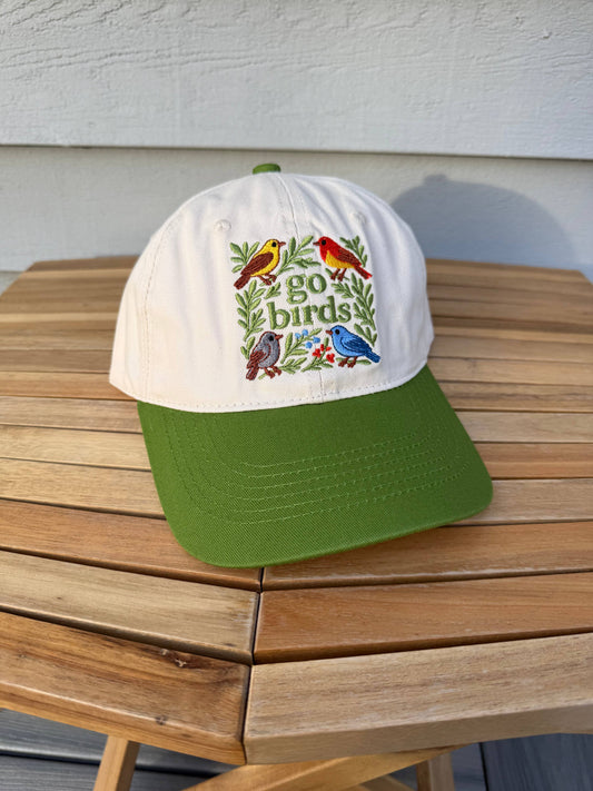 Go Birds Bird Embroidered Hat
