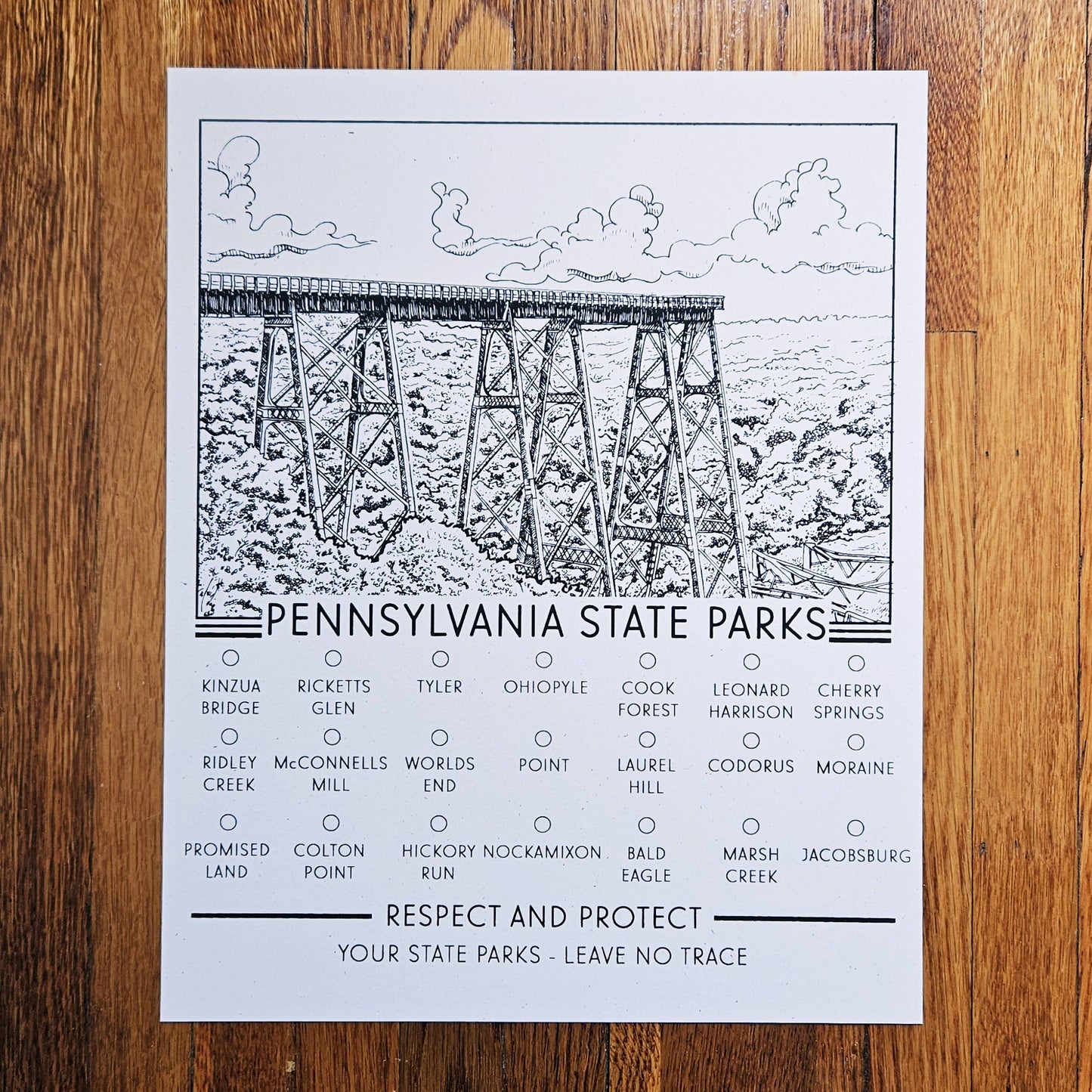 Pennsylvania State Parks - Hand-pulled Screen Print