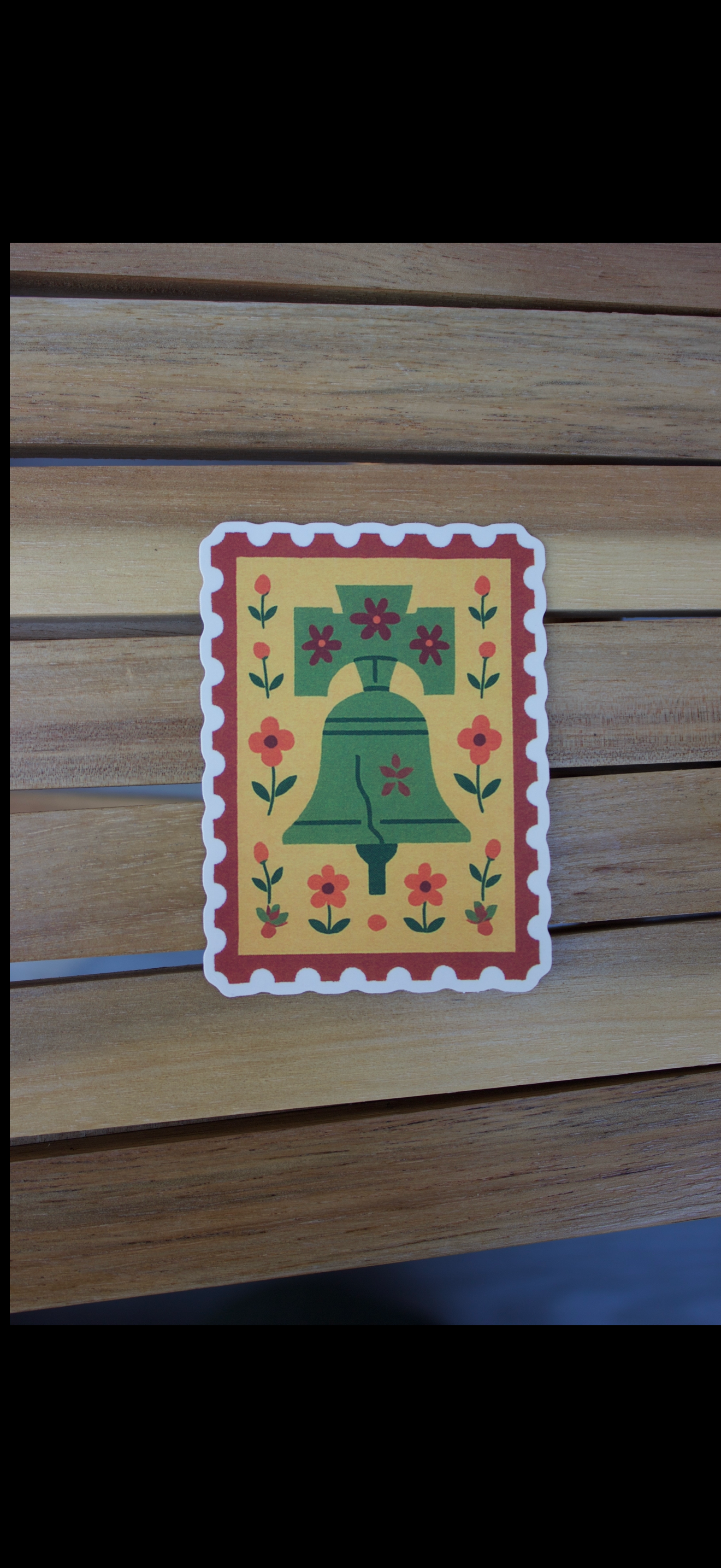 Liberty Bell Stamp Sticker