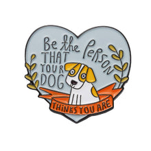 Load image into Gallery viewer, Dog Lover’s Heart Enamel Pin
