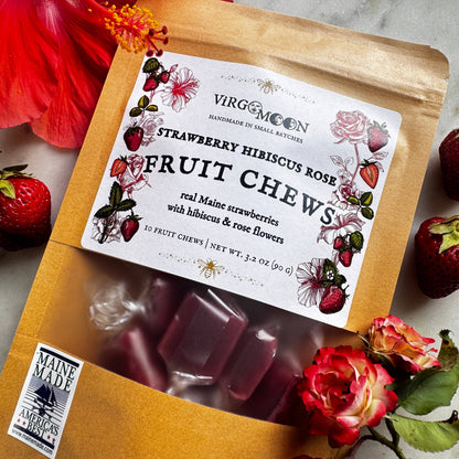 Strawberry Hibiscus Rose Fruit Chews