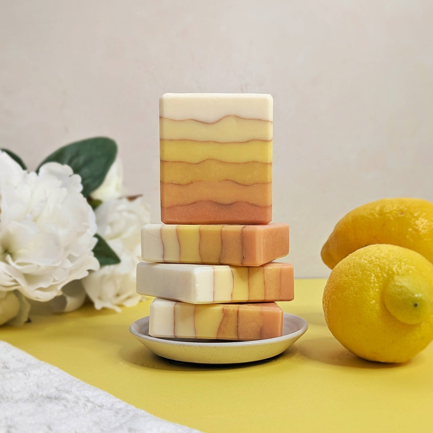 Lemon Chiffon - Exfoliating Yellow Goats Milk Soap