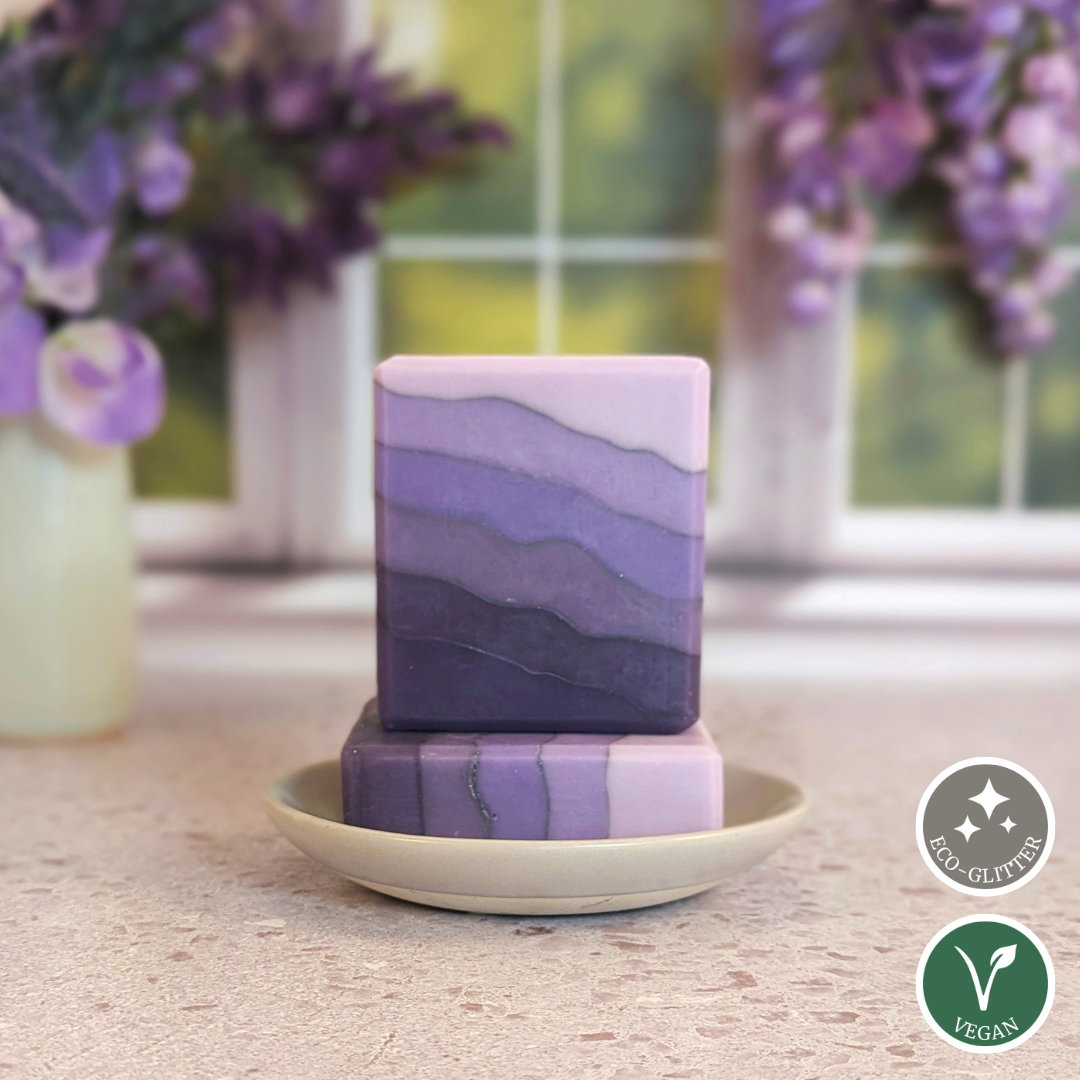 Flowering Fields - Purple Ombre Shea Butter soap