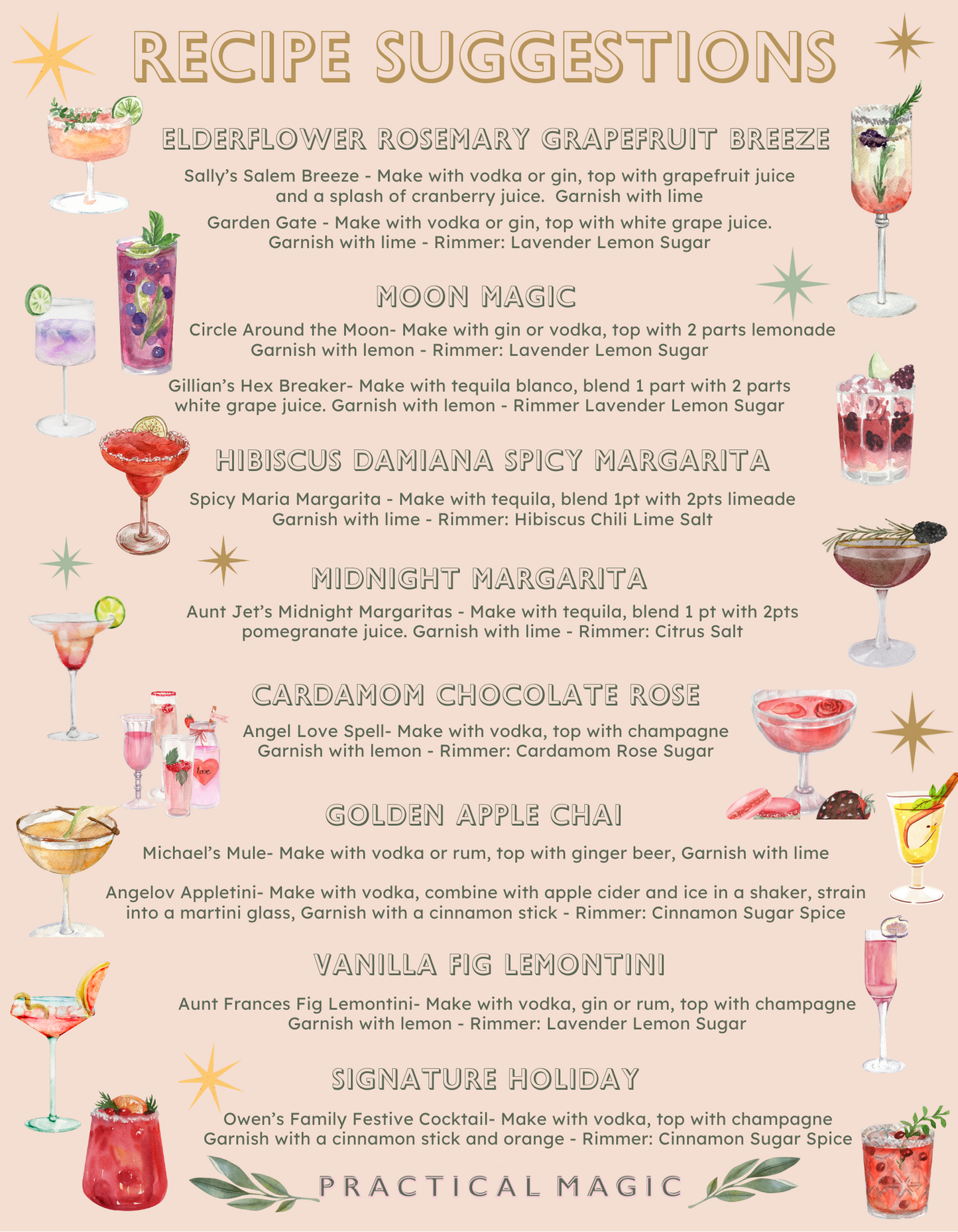 Spicy Margarita Hibiscus Craft Cocktail Infusion Kit