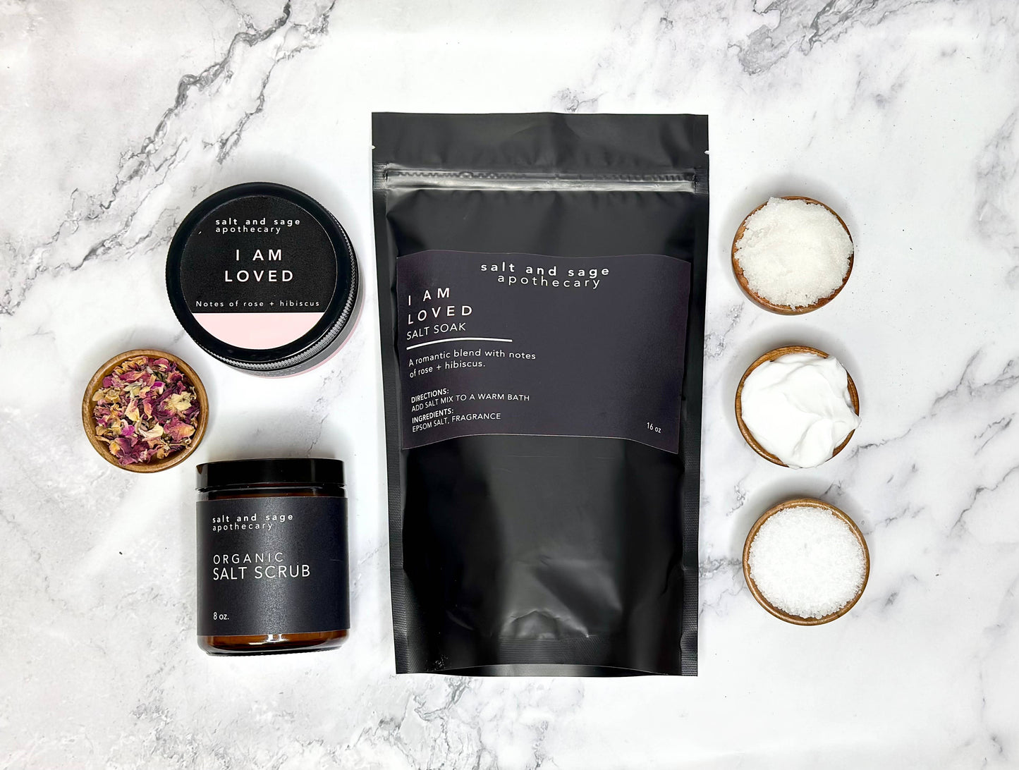 I AM Loved 8oz - Rose + Hibiscus - Whipped Organic Body Butter