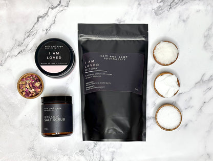 I AM Loved 8oz - Rose + Hibiscus - Whipped Organic Body Butter