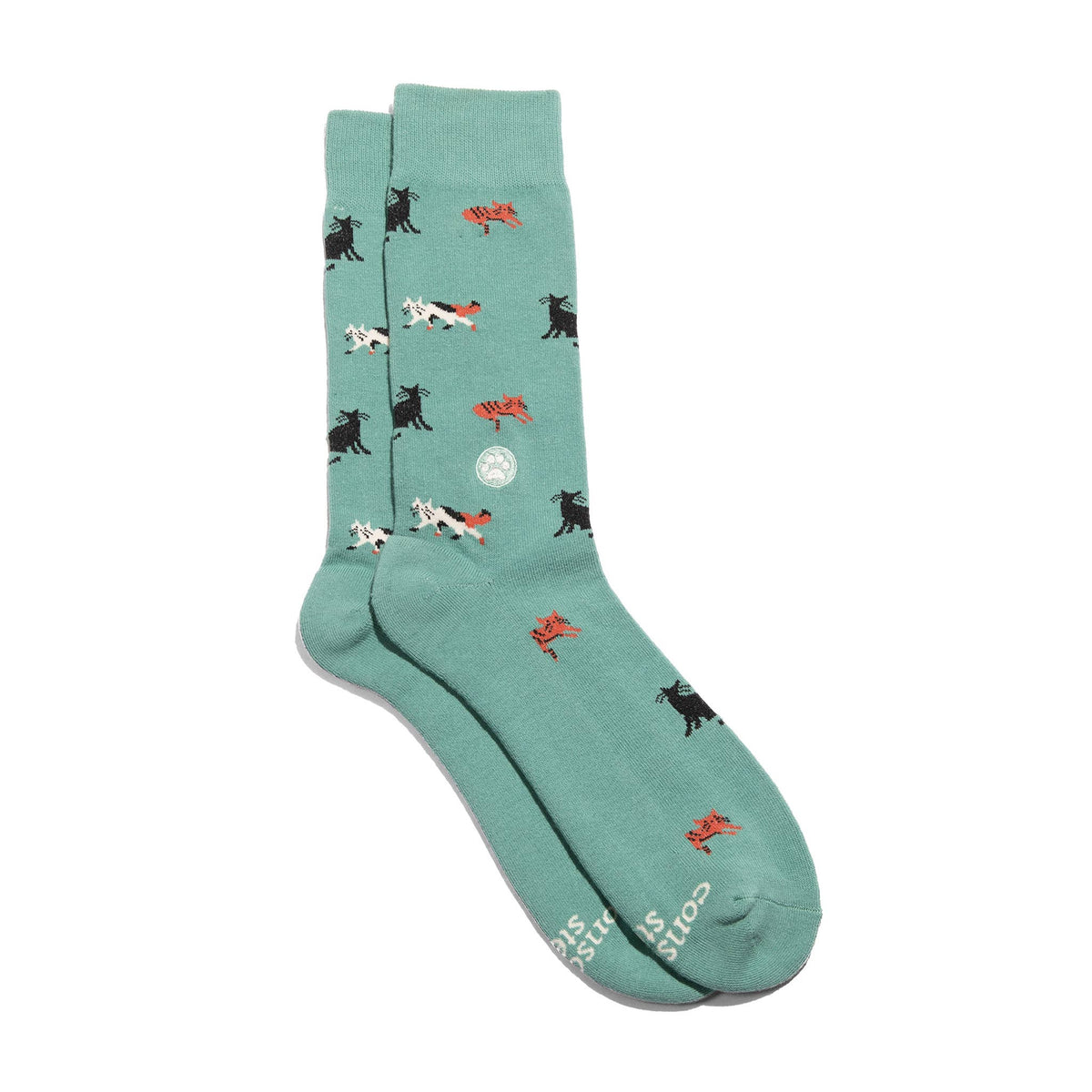 Socks that Save Cats | Teal Cats - Gifts for Cat People