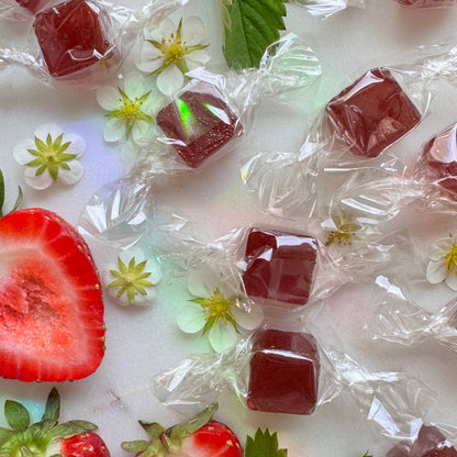 Strawberry Hibiscus Rose Lozenges