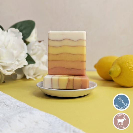 Lemon Chiffon - Exfoliating Yellow Goats Milk Soap