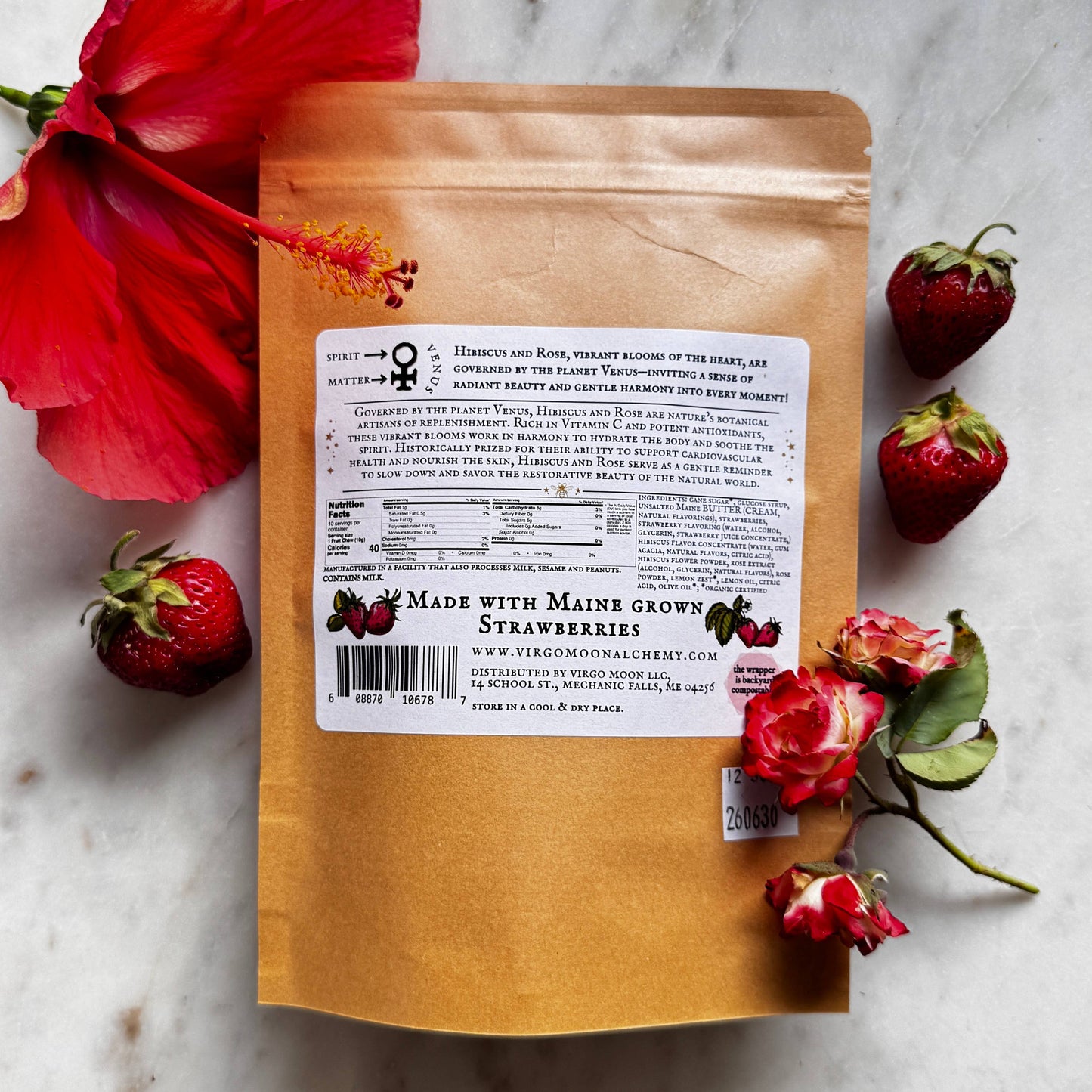 Strawberry Hibiscus Rose Fruit Chews