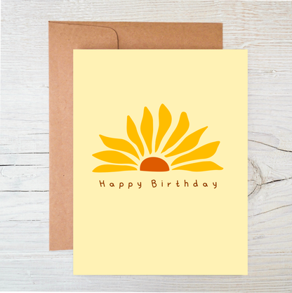 Plantable Birthday Card | Sunflower Seed Card | Eco friendly