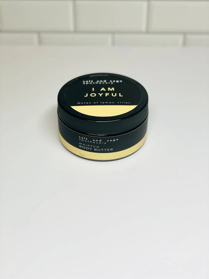 I AM Joyful - Lemon and Lilac - Whipped Organic Body Butter