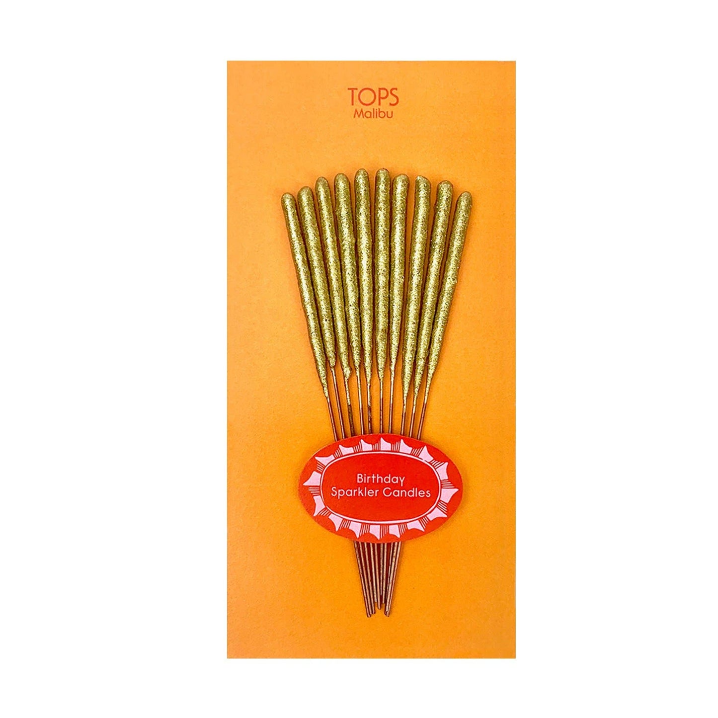 Mini 4" Gold Sparkler Candles - Birthday - Set of 10 - Asst