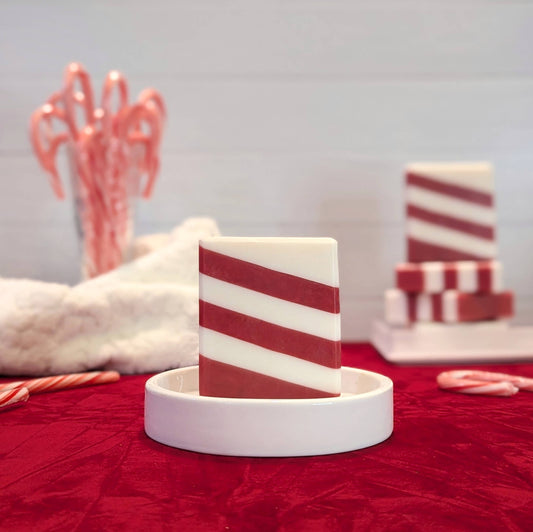 Candy Cane - Red & White Holiday Soap