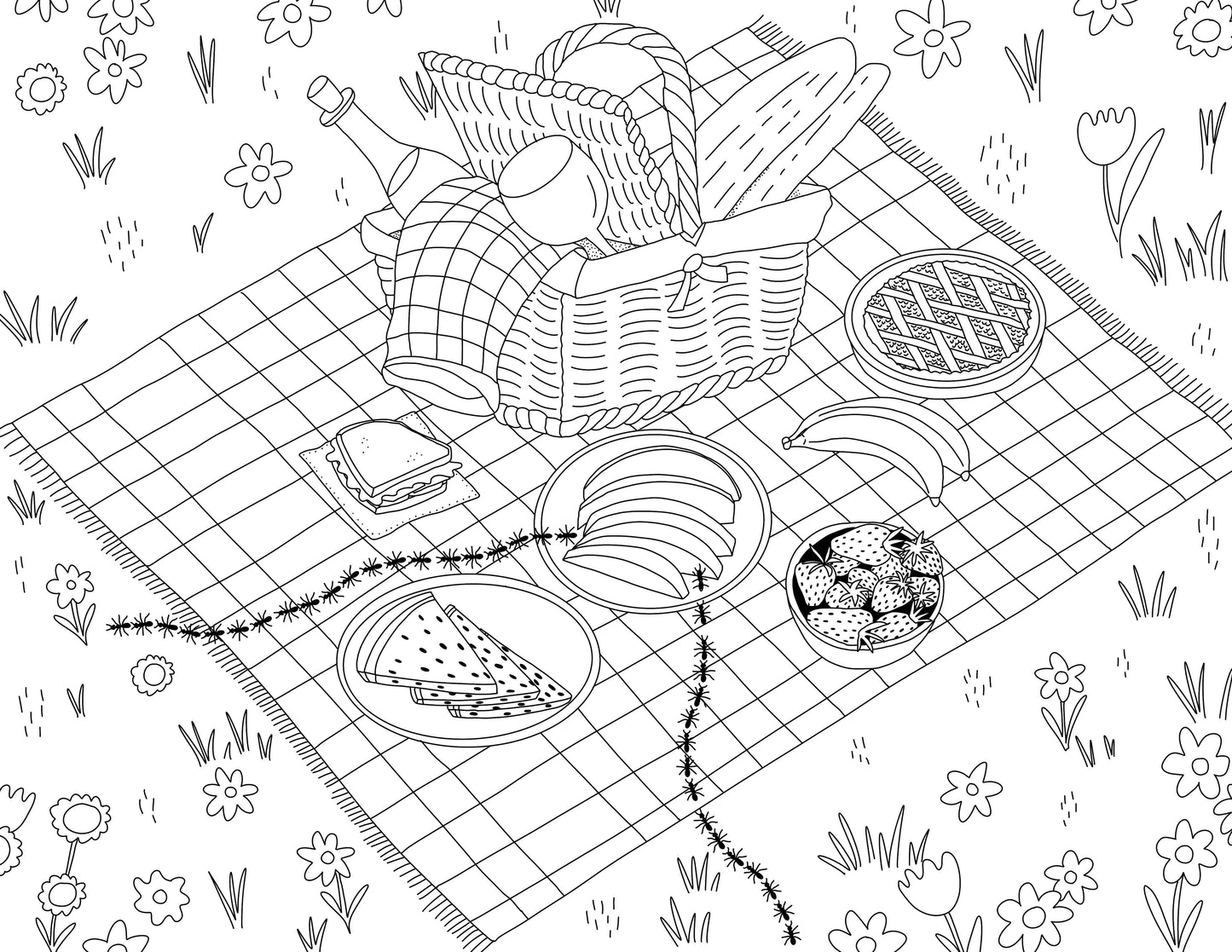 Coloring Through the Year Coloring Book